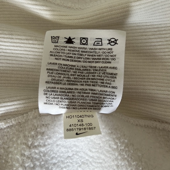 Nike White Hooded Zip Up Jacket - Picture 8 of 8